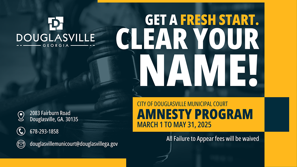 Douglasville Municipal Court Amnesty Program