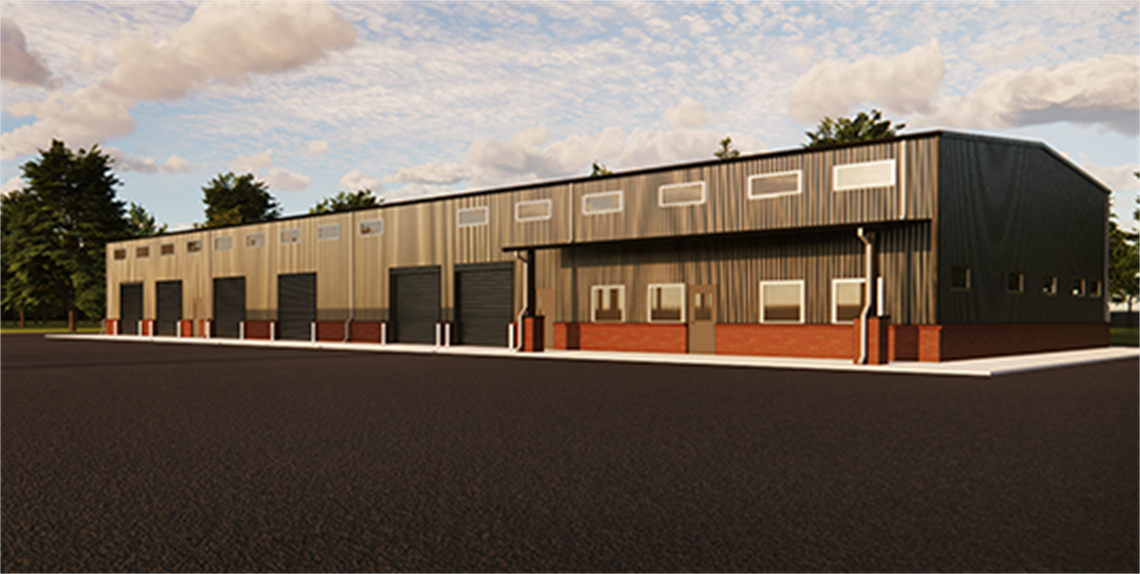 Artist rendering of Douglasville Recycling Center