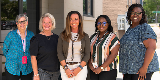 Public Services Admin Staff: Christie DeBorde, Lesia Vick, Melissa Burdette, Angela Johnson, Tanisha Hanna.