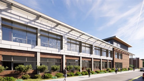 City Hall Rendering Side of Building